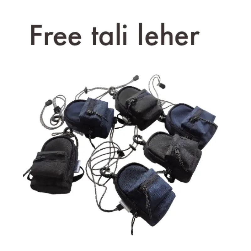tas mini deon model ransel tangan gantungan tas ukuran 12x10x3cm gantungan kunci free tali leher 1