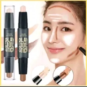Face Stick 2In1 Countour + Highlighter untuk Tirus Wajah - Bronzer