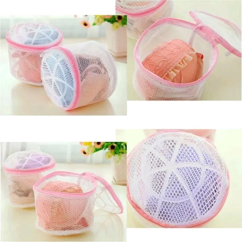 F7 Tempat BH di Mesin Cuci | Bra Laundry Bag | Kantong Jaring Mencuci CD Nilon Bulat 4