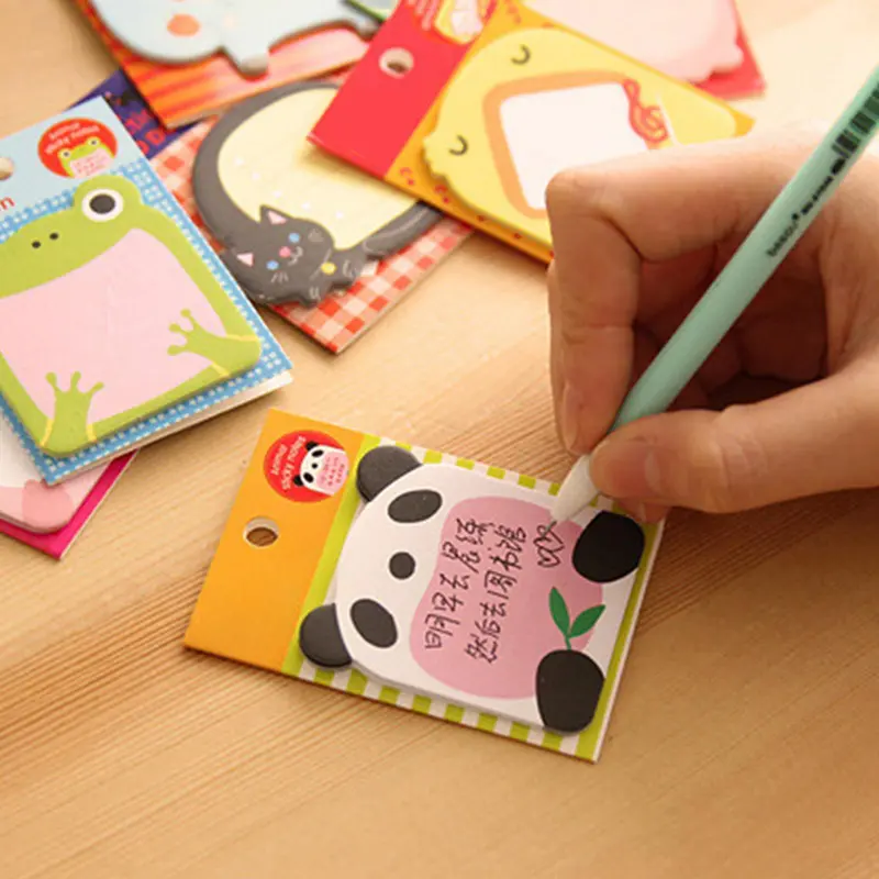 Sách Dán Đánh Dấu Trang Động Vật Dễ Thương, Điểm Đánh Dấu, Cờ Ghi Nhớ, Giấy Dính Ghi chú, O1E8 3