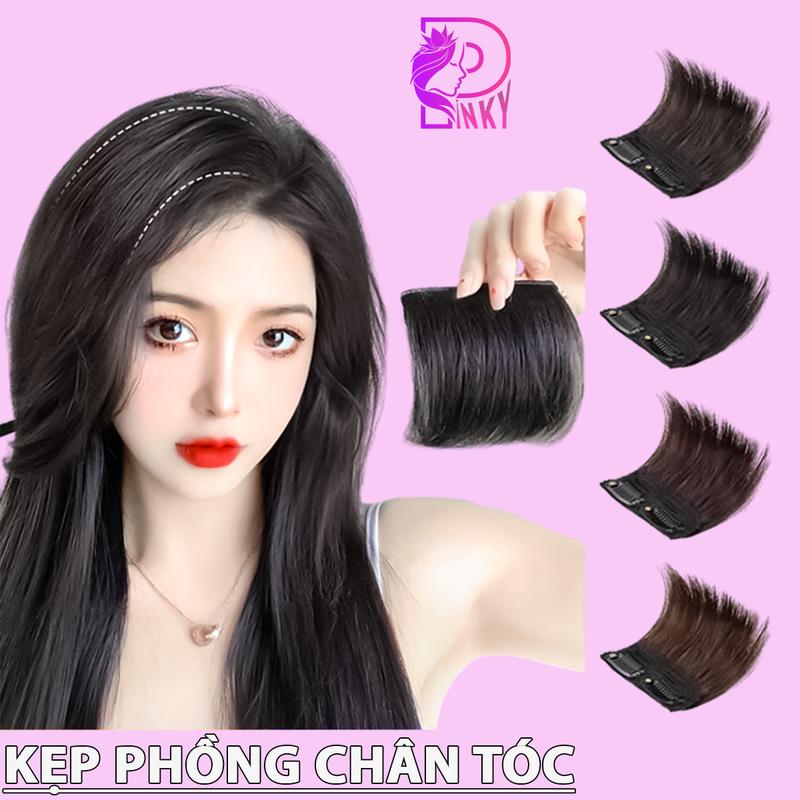 Tóc giả kẹp phồng tóc nữ loại đẹp kẹp tóc giả làm phồng chân tóc dài 10cm- 20cm - GIÁ 1 BÊN