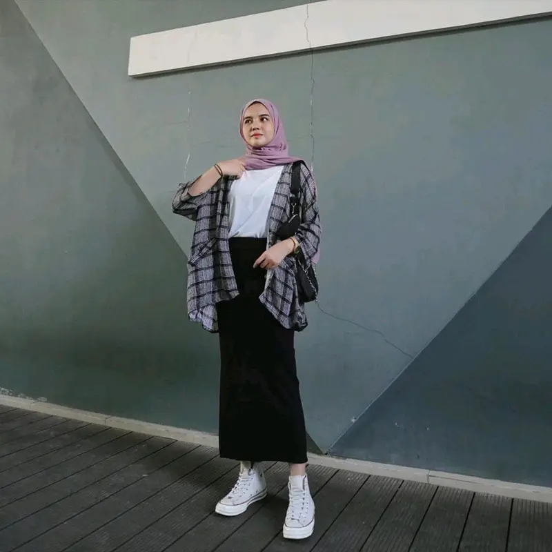 Rok Span KNITS  Variasi Belahan belakang 6