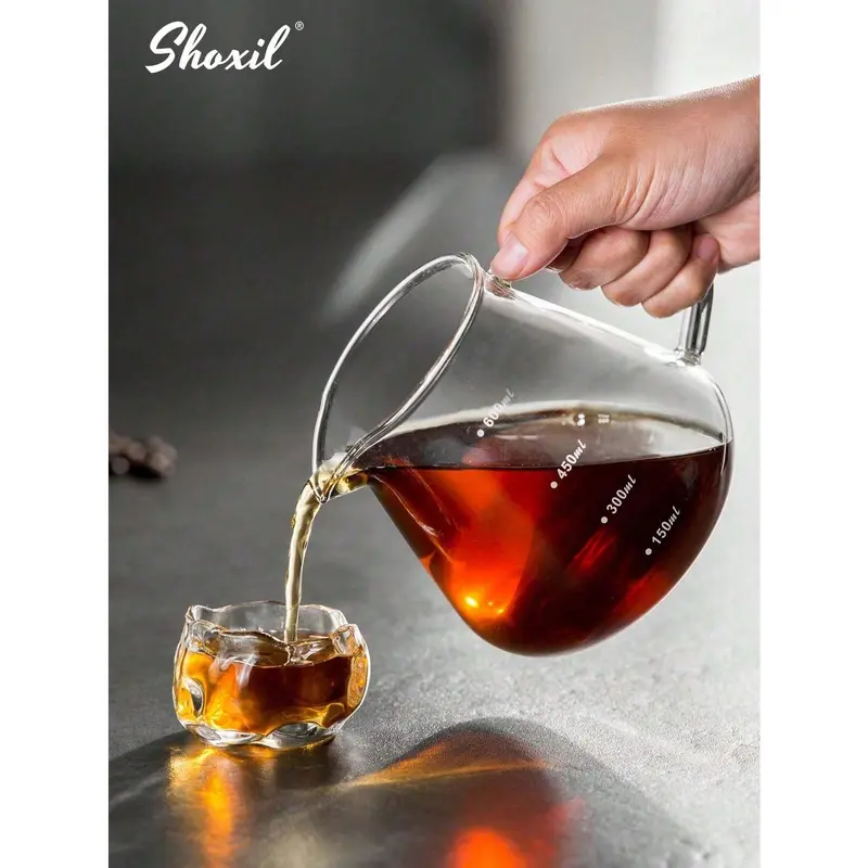 #KUP shoxil 1pc V60 Coffee Server | Heat Resistant Glass Pot | Pour Over Coffee Server | Hand Drip Pour Over Coffee Maker 5