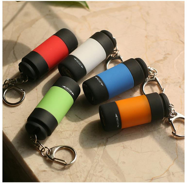 Product Introduction of Mini LED Flashlights 2-Pack, Portable Multi-Function USB Rechargeable Lights for Decoration, Non-Waterproof Nickel Battery Powered Torch, ≤36V Operation with 55mAh Capacity - Keychain Included 4
