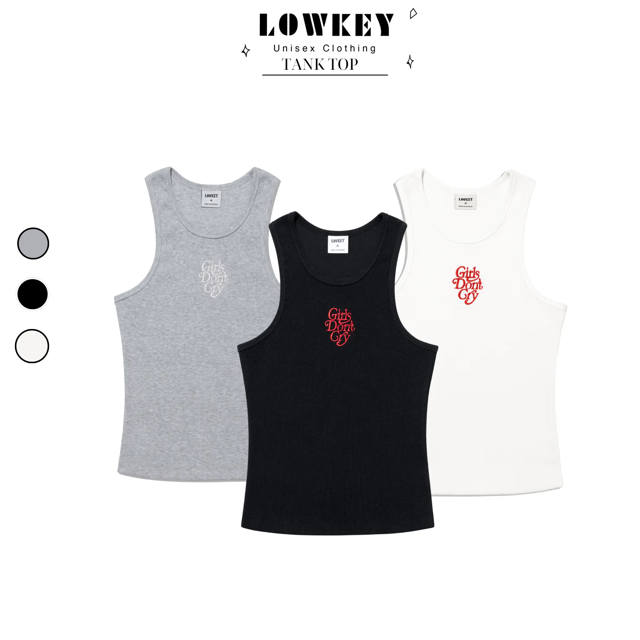K6001 LOWKEY - ÁO TANKTOP BA LỖ NỮ SÁT NÁCH THUN GÂN COTTON BASIC ÔM BODY MÁT