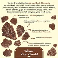 Gambar Verlin Granola Cluster Almond Dark Chocolate 150 Gram dari VERLINOLA Kota Administrasi Jakarta Selatan 2 Tokopedia