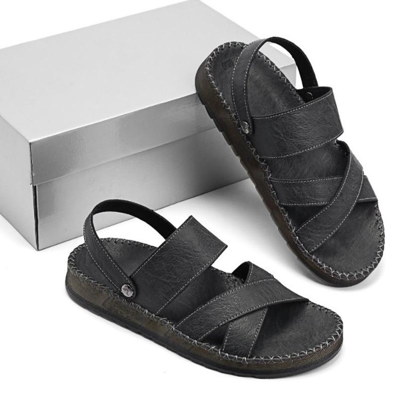 [xu hướng] dép sandanl  da nam cao cấp đế doctor khâu chỉ toàn bộ chắc chắn hotrend 2024 X2 Sandal DéP Shoes GiàY Quai Hậu
