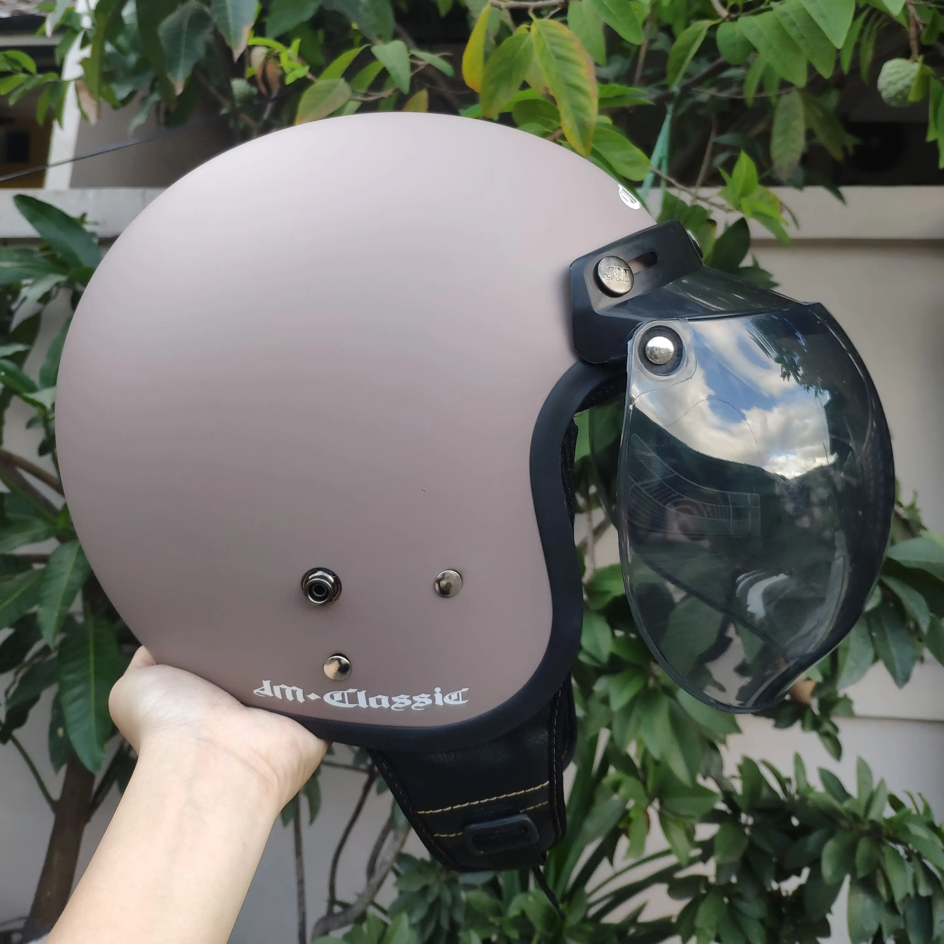HELM BOGO RETRO DEWASA PRIA WANITA CLASSIC MILO DOFF DAN GLOSSY SNI Motorcycle