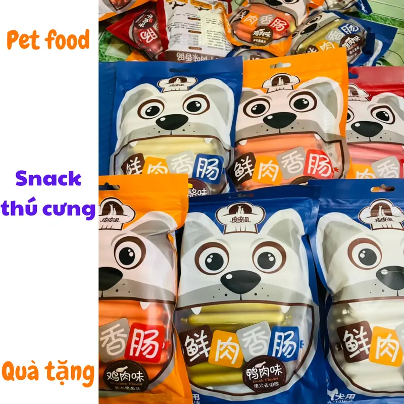 Xúc xích TaoTao pet nổi danh, snack cho chó, thức ăn thú cưng 2
