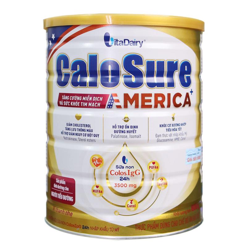Vitadairy Sữa bột Calosure Mỹ Tiểu Đường - Hỗ trợ kiểm soát đường huyết cho người trung niên và cao tuổi