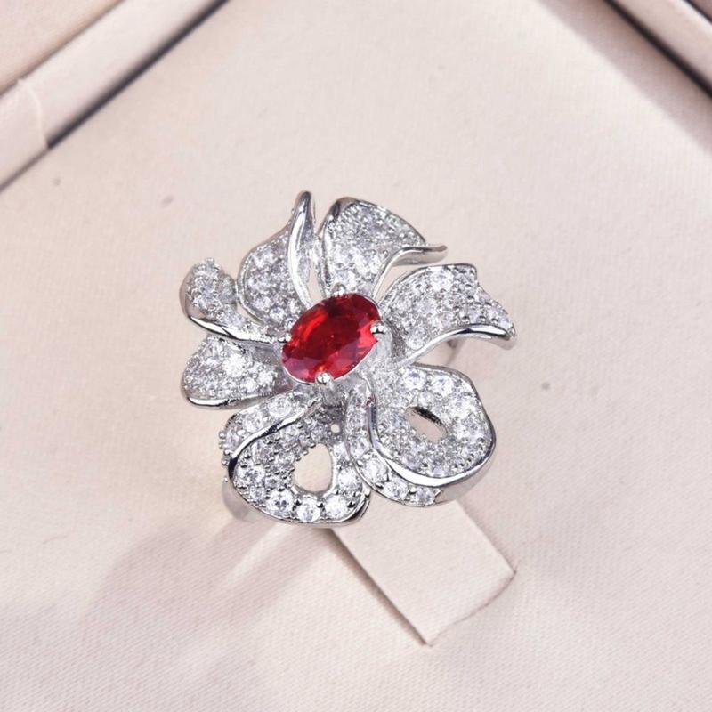 Product Introduction of Kuroze Natural Ruby Ring Female Luxury 20
