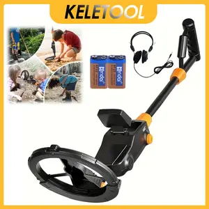 Detektor logam presisi md1008a koil tahan air dengan peringatan audio layar lcd orang tua-anak pemburu harta karun luar ruangan perhiasan koin logam perhiasan
