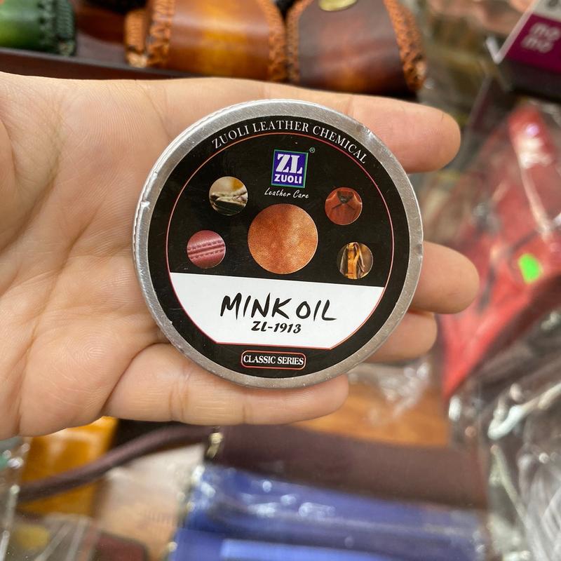 Mink oil mỡ chồn 30ml chuyên bảo dưỡng chăm sóc đồ da, phục hồi làm mới giày da, túi ví, áo da, ghế da 4