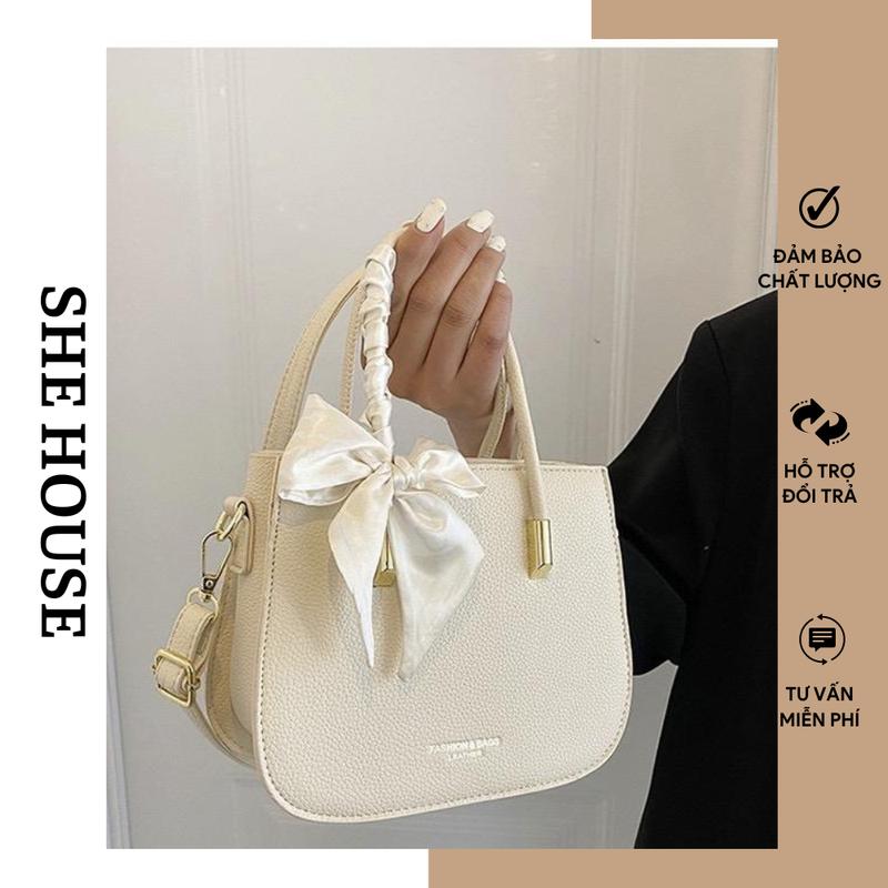 Túi xách nữ cầm tay nổi bật. Tặng kèm khăn quấn quai thời trang