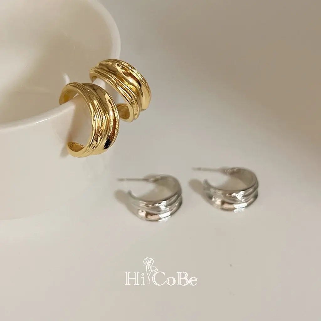 [B035] Bông Tai phong cách Retro sang trọng hiện đại_HiCoBe