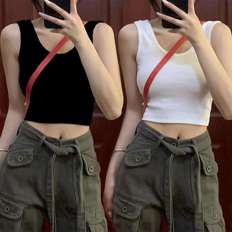 Product Introduction of New summer 2025 off-shoulder crop top for women, suitable for both outerwear and layering 7