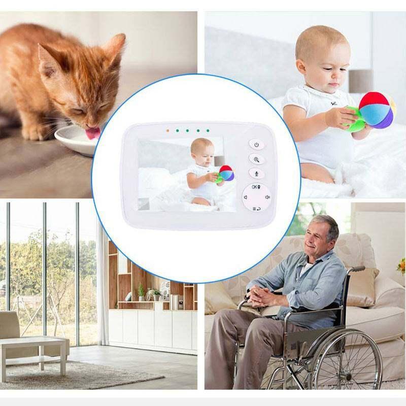 Product Introduction of Baby Monitor Video With Camera SM32 3.2 Inch TFT LCD Portable Monitor IR Night Vision Two Way Talk Temperature Sensor Lullabies 91