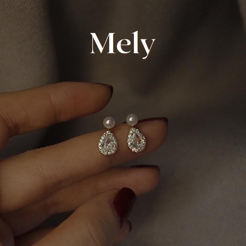  Bông tai đính đá cao cấp thời trang hiện đại sang trọng dành cho nữ - MELY B91 