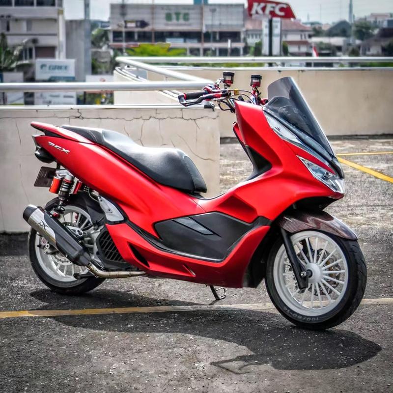 Knalpot SR1 Fullsystem Pcx 150/160 Adv15/160 Nmax old/new Aerox old/new Vario 125/150 old atau new led Karbon Motor Racing 7