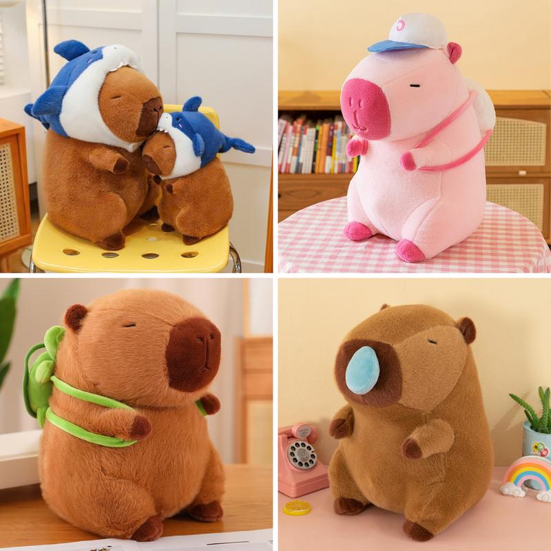 Capybara Rút Mũi Rung, Capybara Đeo Balô Rùa, Capybara Bóng Chày, Capybara Ciu Gà