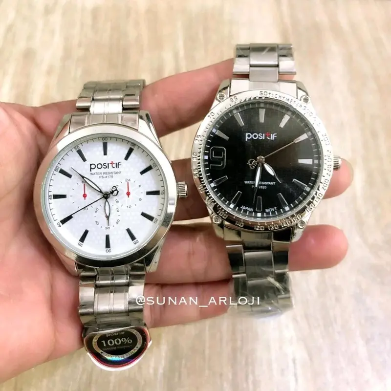 Japan Movement Positif Watch Waterproof Jam Tangan Positif