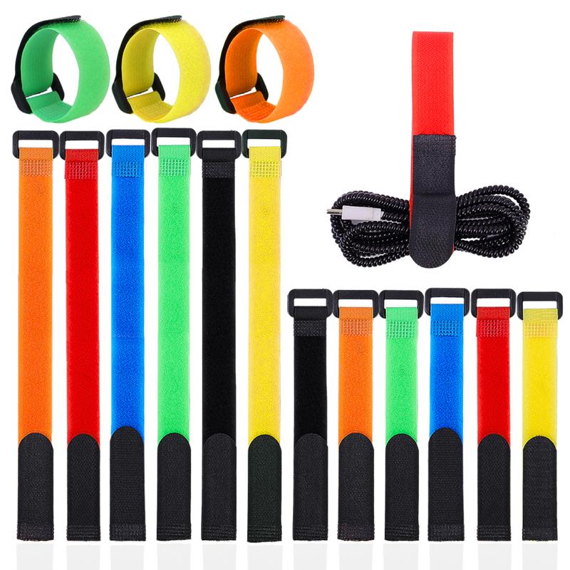 Product Introduction of Pengikat Kabel Pelekat Sendiri, 5 Keping, Boleh Digunakan Semula, Pengikat Ikatan Gelung Cangkuk, Tali Nilon, Gancu Terbalik, Penyusun Wayar Talian 12
