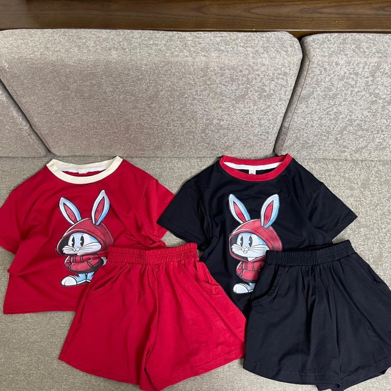  Bộ Phông Thỏ chất cotton mềm mát thấm hút mồ hôi 