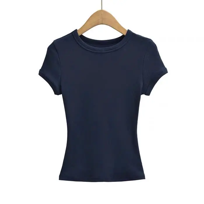 [ComBo 2 áo hè] áo nữ cổ tròn cộc tay chất cotton mịn tôn dáng mát, nhẹ, co giãn tốt Women Top