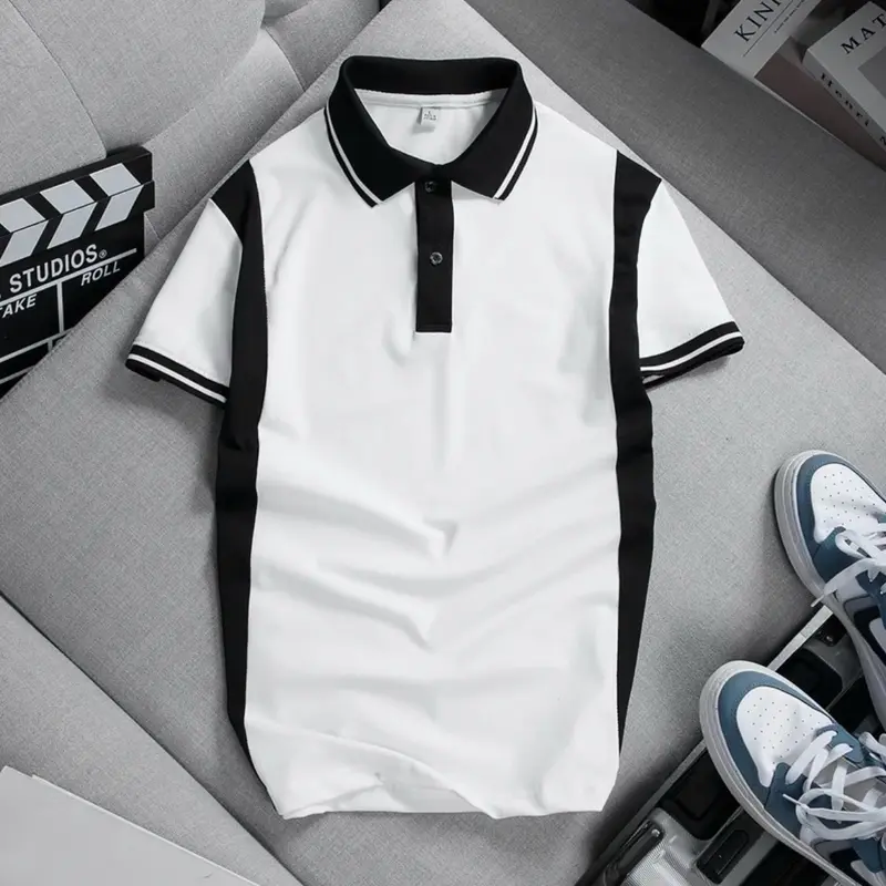 ÁO POLO PHỐI SỌC VẢI THUN CÁ SẤU POLY 2