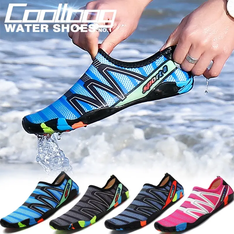 ขาย รองเท้าสปอร์ตสปอร์ตสากลของผู้ชายและผู้หญิง Coolloog ว่ายน้ำบนชายหาด Rush Fishing Non-Slip และ Coolness [35-45]