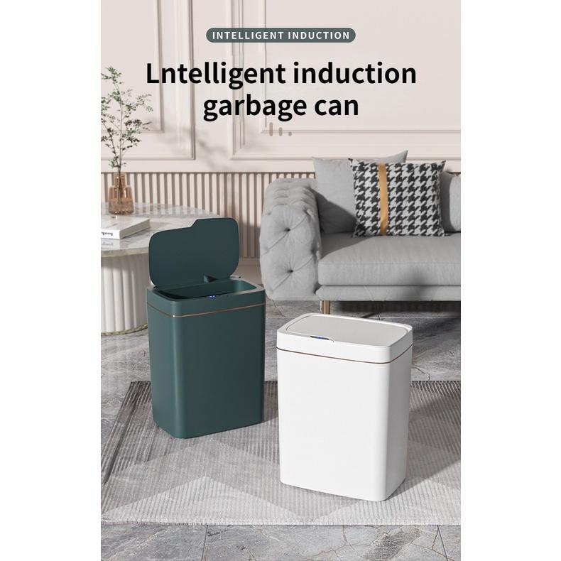 Product Introduction of 18L Smart Bathroom Trash Can Automatic Bagging Electronic Trash Can Touchless Narrow Smart Sensor Garbage Bin Smart Home 5