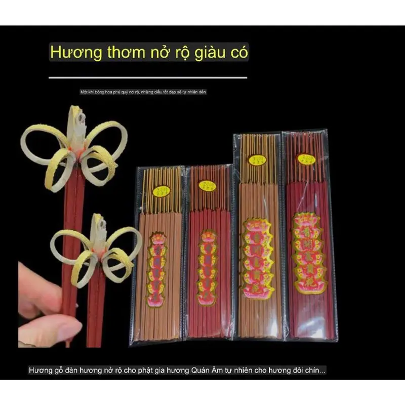 Túi hương nhang 5 cánh phú quý nở hoa đi lễ Thắp  Bàn Thờ Tổ Tiên Siêu Đẹp, Hương Thơm Dịu Nhẹ Ít Khói Dầu Thơm Phòng Dầu Thơm 4