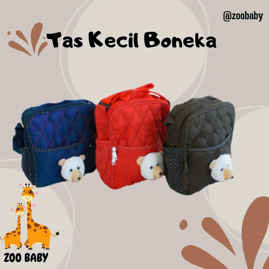 Tas kecil boneka motif terbaru zoo baby