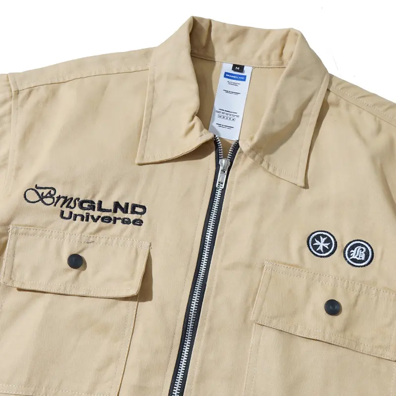 Kemeja Mechanic | Boxy Fit | Vivaldi | Cream | Brainsgland 2