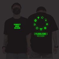 Gambar ( BAYAR DI TEMPAT ) Binigue Baju Atasan Sablon 7 Warna Kaos Distro Pria Pluralisme Glow In The Dark Dtf T shirt Kaos Pria Oversize T-shirt Tees Pria Wanita Size S M L XL XXL - Hitam - ABU Premium, S dari HOUSE OF TAMBIYU Kota Administrasi Jakarta Selatan 3 Tokopedia