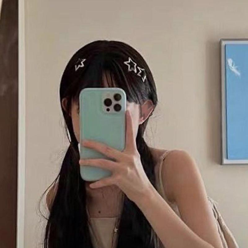 Product Introduction of Cute Elegant Hairpin No Slip Sparking Star Metal Fashion Hair Hairclips Mini Metal Snap Clip Pentagram Hairpin 27
