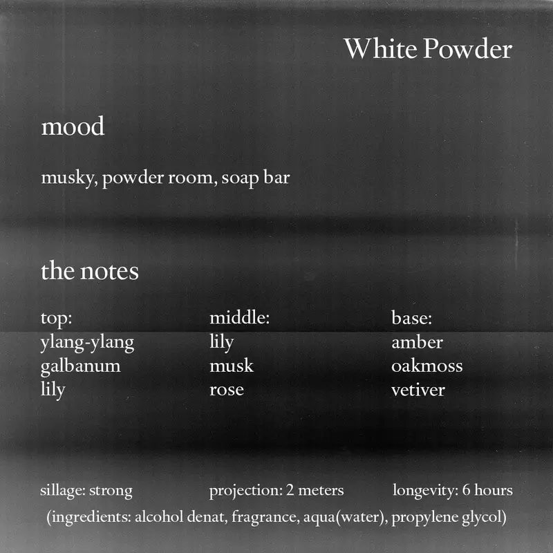 White Powder - Eau de Parfum Merci Fragrances Perfume Unisex Long Lasting 3