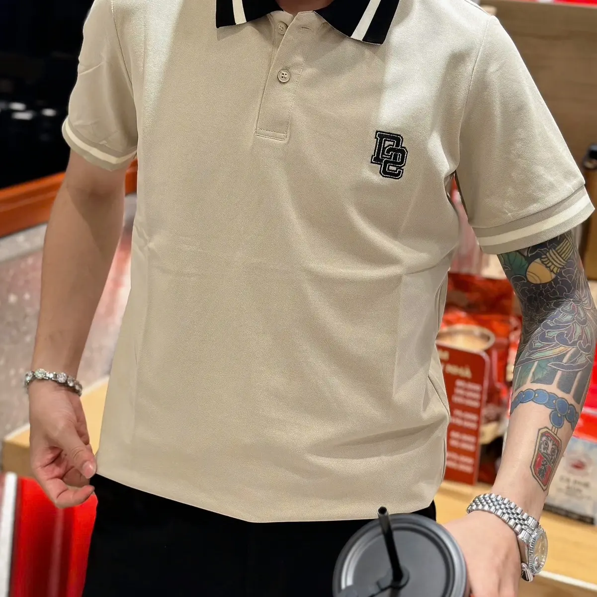 Polo D2 ( M-4xl)  4 màu sắc NPX 013 Menswear Áo Có Cổ Nam