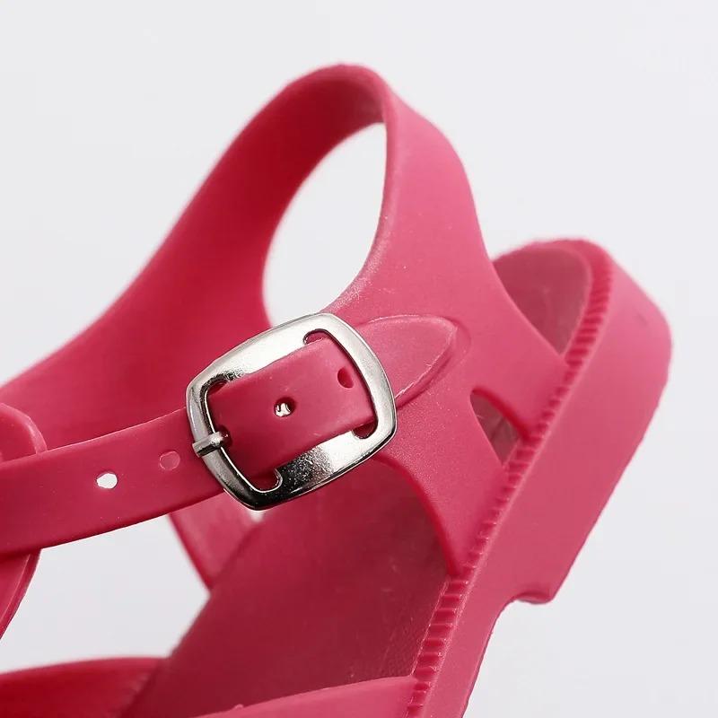 Product Introduction of Jelly Shoes for Kids Sandals Summer Beach Shoes for Sea Summer Girls Gladiator Sandals Baby Soft Non-slip Boy Roman Flip-flops 99