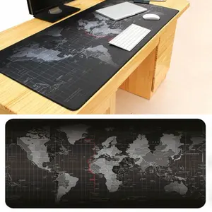 Gaming Mouse Pad XL | Alas Mouse Motif Peta Dunia Anti Slip Kain
