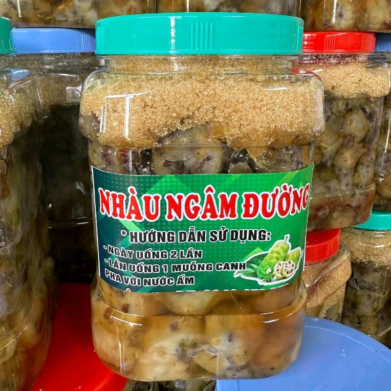  Quả nhàu ngâm đường cát vàng mật mía 1 bình 2kg 