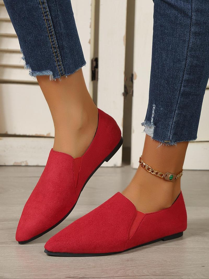 Product Introduction of Women's Fashionable Slip on Flats, 1 Pair Casual Comfortable Pointed Toe Flat Shoes for Daily Wear, Basic Lightweight Shoes for Outdoor, Perfect for Women and Party Wear 8