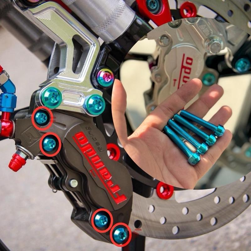  Ốc xỏ heo Titan 8li40 trụ   Brembo - Frando - Adelin ...   