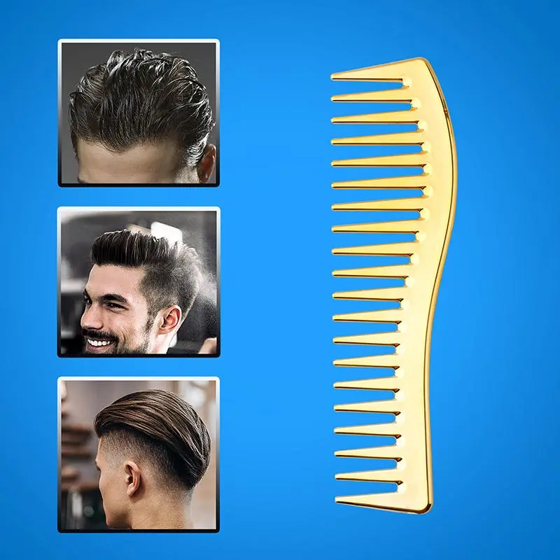 Double Sided Hair Brush Comb, 2 Counts/set Hair Salon Styling Comb, Beard Comb, Hairdressing Comb, Hair Styling Tool for Women & Men 6