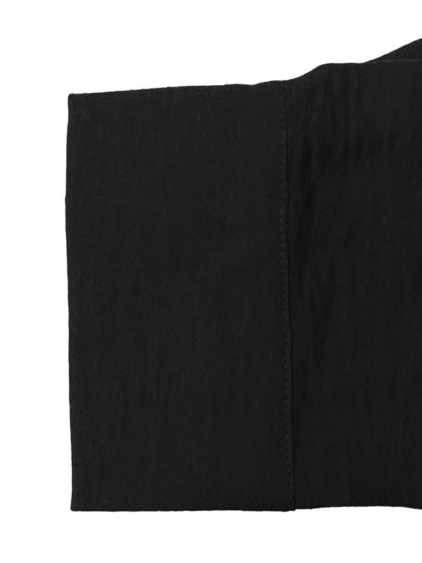 Women's Solid Button Front Shirt & Tie Front Wide Leg Pants Two-Piece Set, Casual Drop Shoulder Long Sleeve Top & High Waist Trousers for Summer, 2 Piece Sets Women, Ladies Clothes for Daily Wear 6