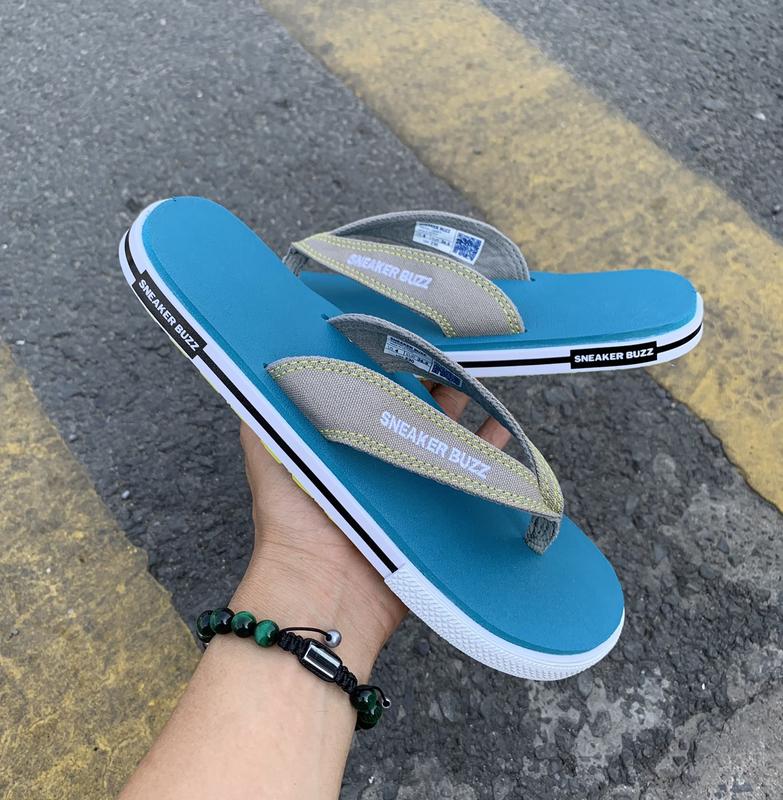 Dép Sneaker Buzz Xanh Quai Xám Chính Hãng 0