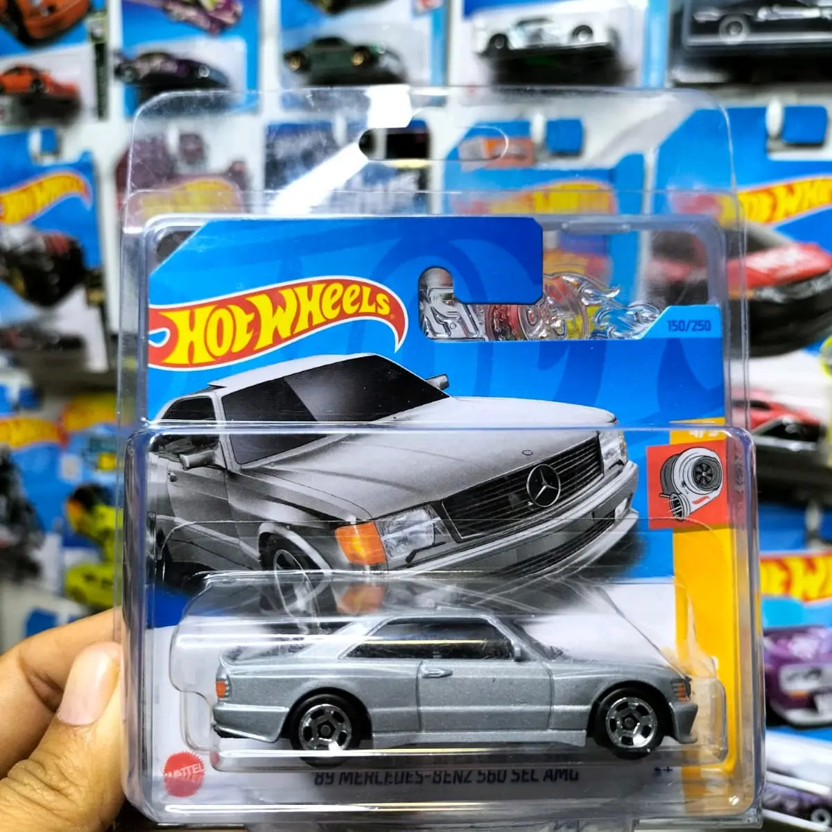 Hotwheels Mercedes Benz 560 sec AMG short card