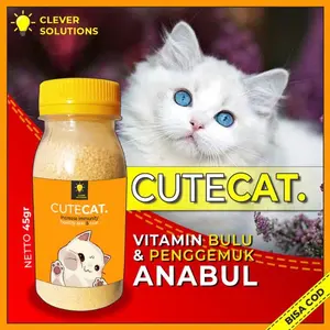 Vitamin Penggemuk Kucing dan Pelebat Bulu Kucing by Clever Solutions