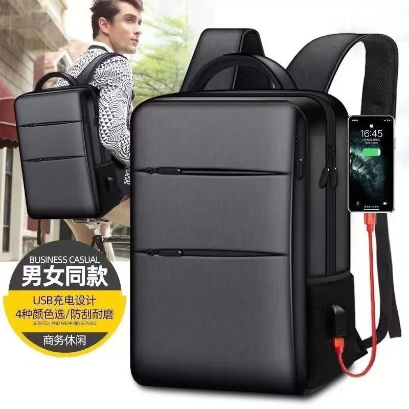 Beg galas boleh dicas semula lelaki, Teknologi canggih baharu, Kapasiti besar, Sesuai untuk perniagaan, 15.6-inci, Fesyen, Sesuai untuk lelaki Laptop Bags