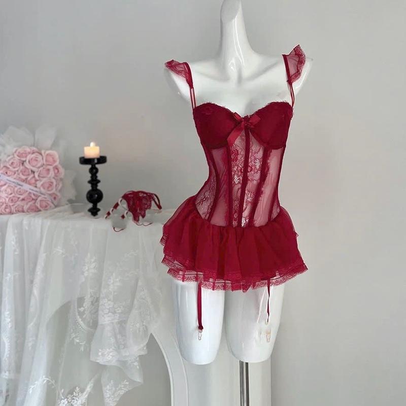 Áo ren ngắn hai dây mẫu mới mã SP11 mặc nhà hàng quảng châu